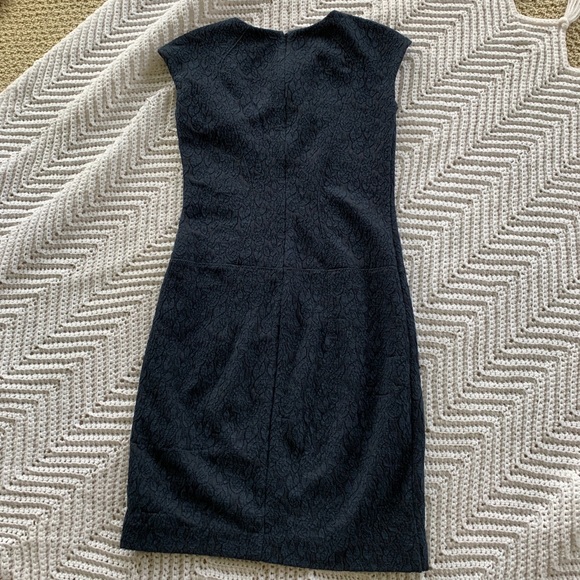 Ann Taylor Navy Lace Cap Sleeve Sheath Dress - Picture 4 of 11